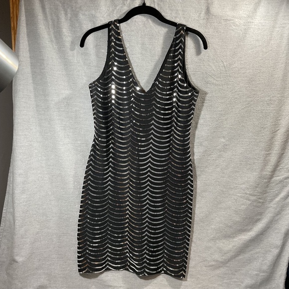 Perfect Sequin Little Black Dress - Picture 1 of 7